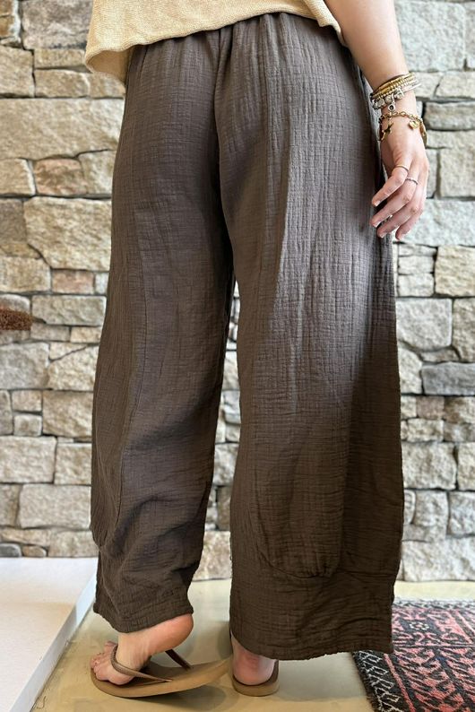 Santos Cushion Cotton Quirky Pant Chocolate